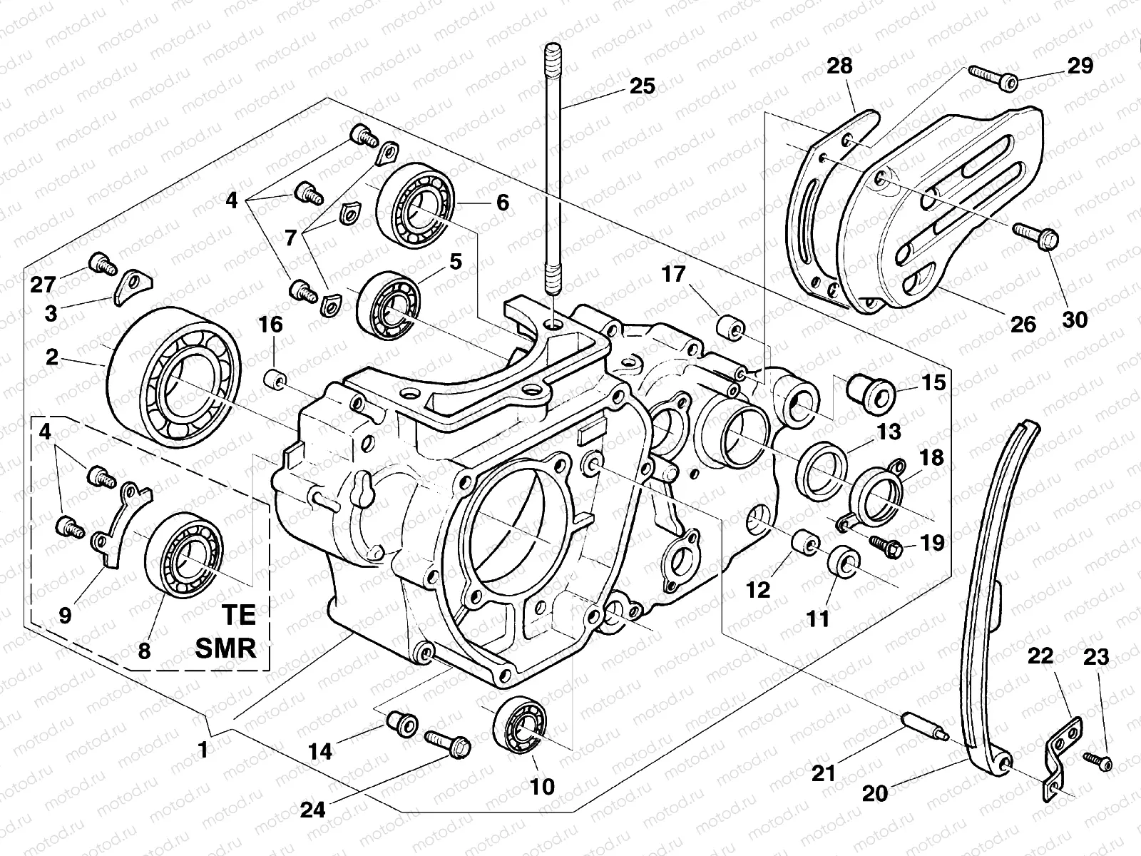 CRANKCASE CARTER L.H.