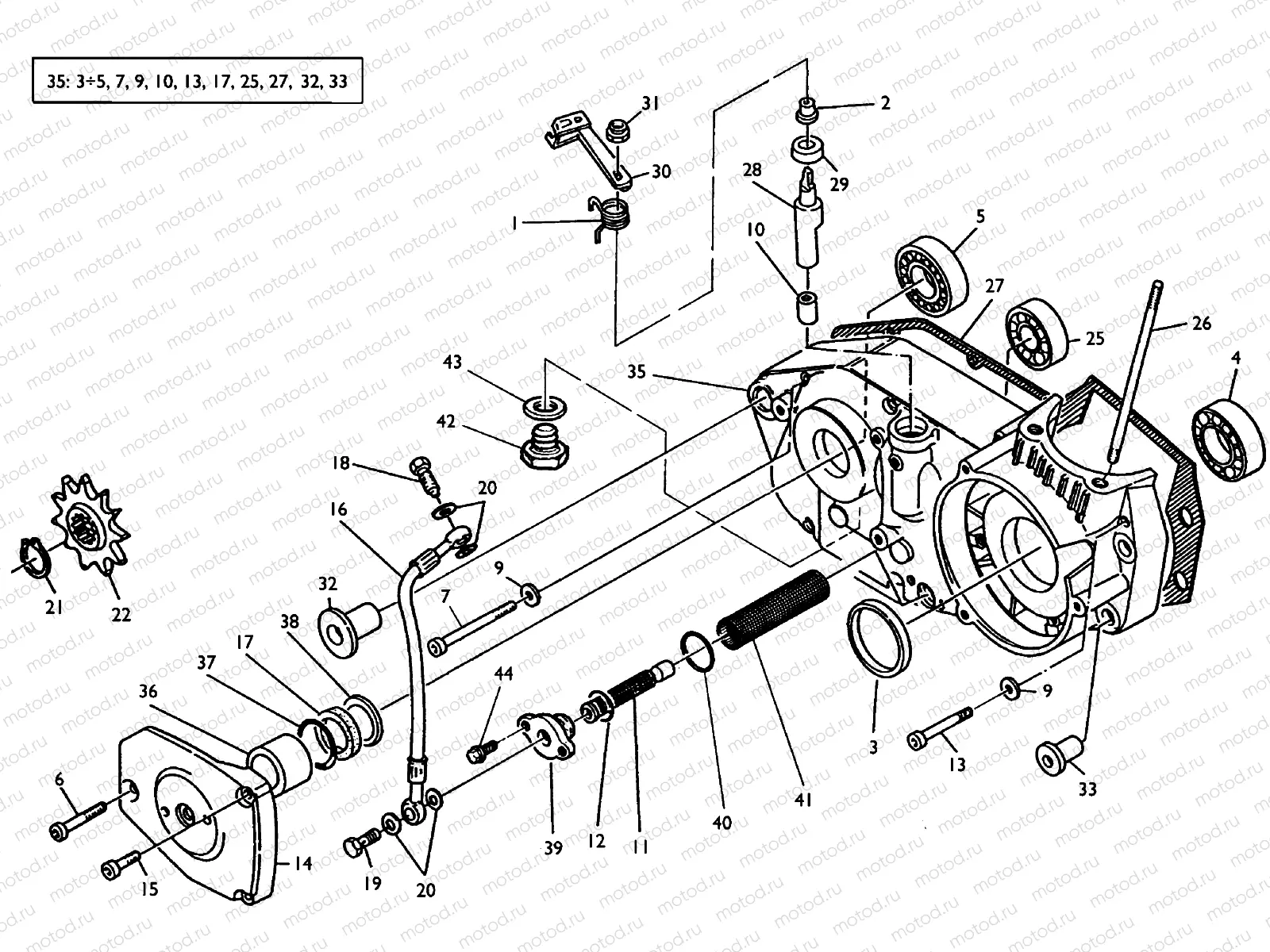 CRANKCASE CARTER R.H.