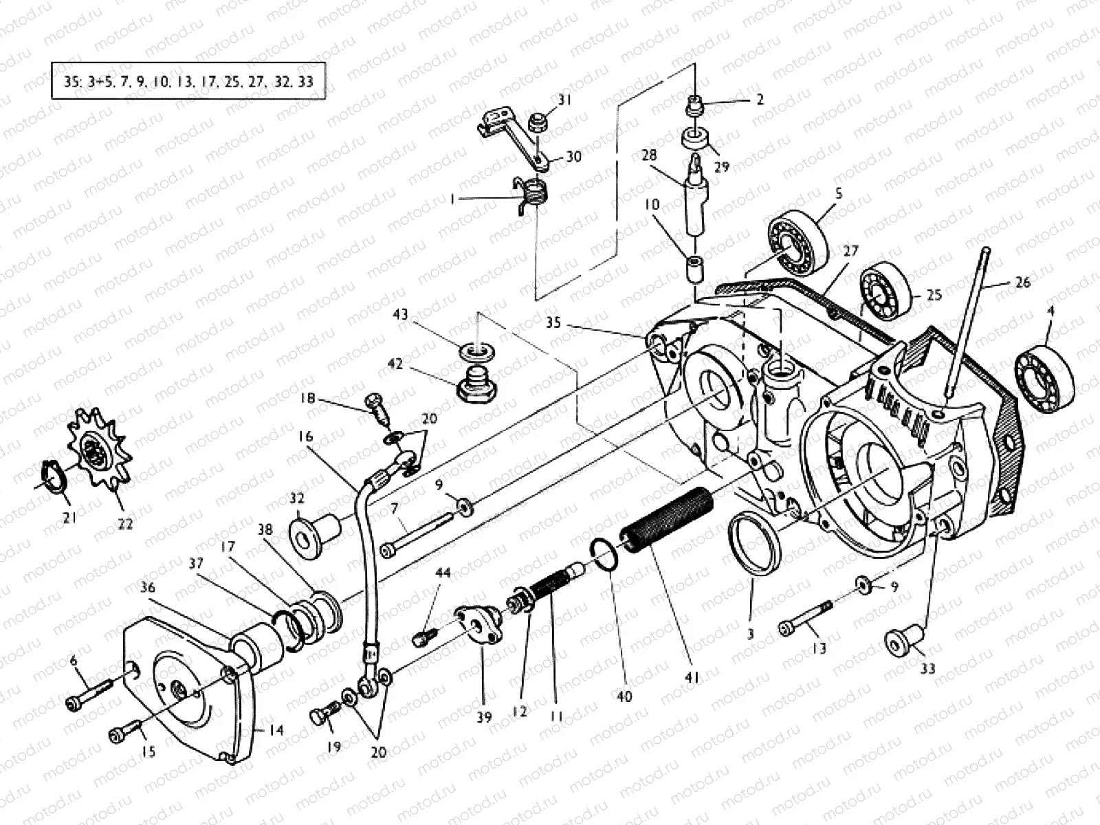 CRANKCASE CARTER R.H.