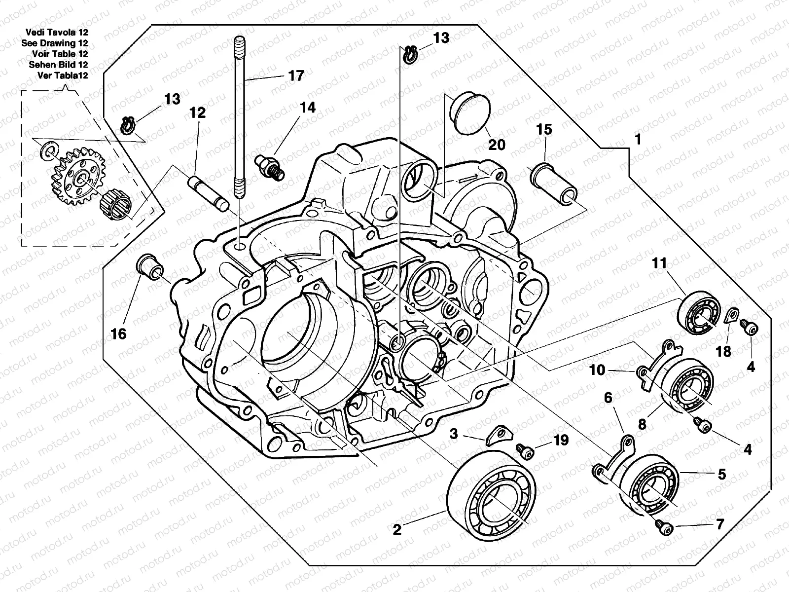 CRANKCASE CARTER R.H.