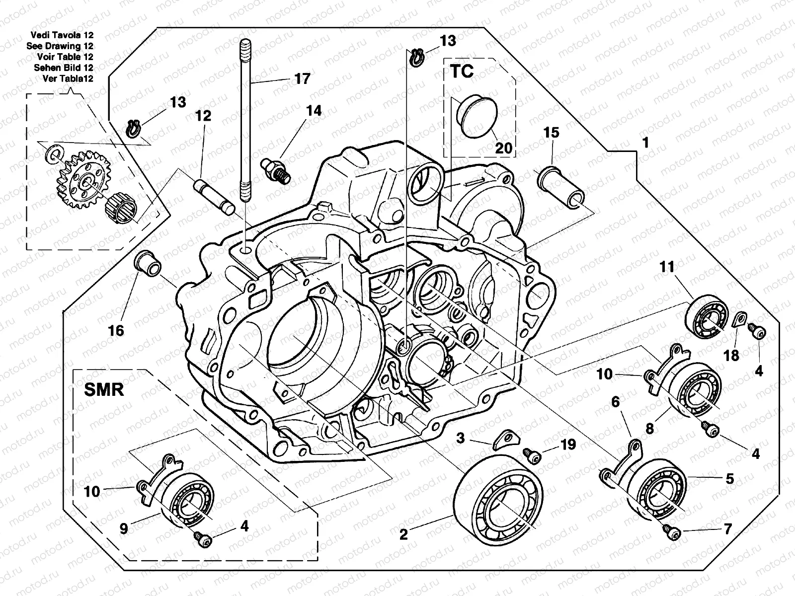 CRANKCASE CARTER R.H.