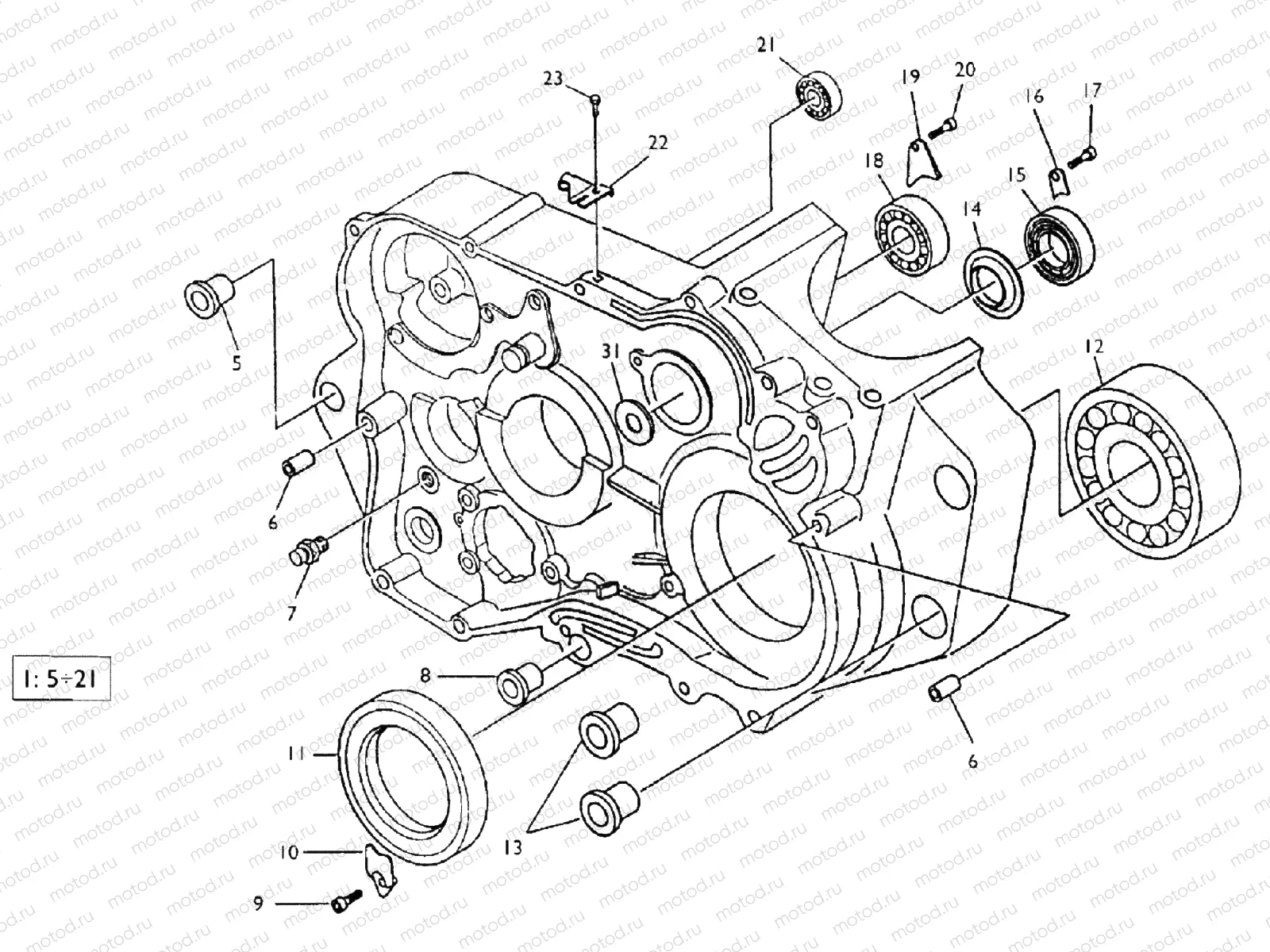 CRANKCASE CARTER R.H.