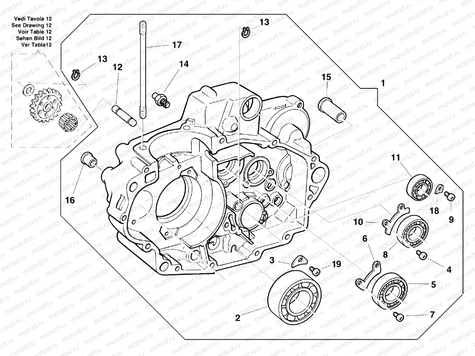 CRANKCASE CARTER R.H.