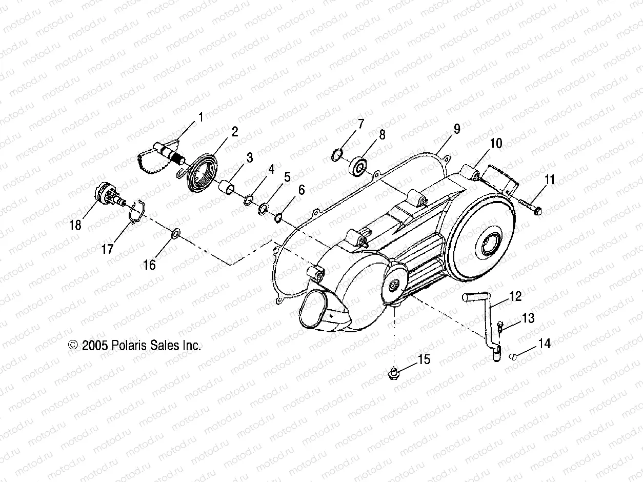 CRANKCASE COVER | CRANKCASE COVER, LH - A06PB20VA/VB (4999202869920286A07)