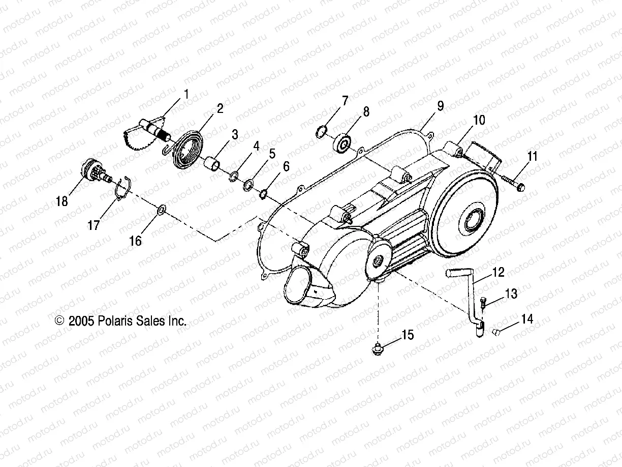 CRANKCASE COVER | CRANKCASE COVER, LH - A06SB20AA/AB (4999202799920279A07)