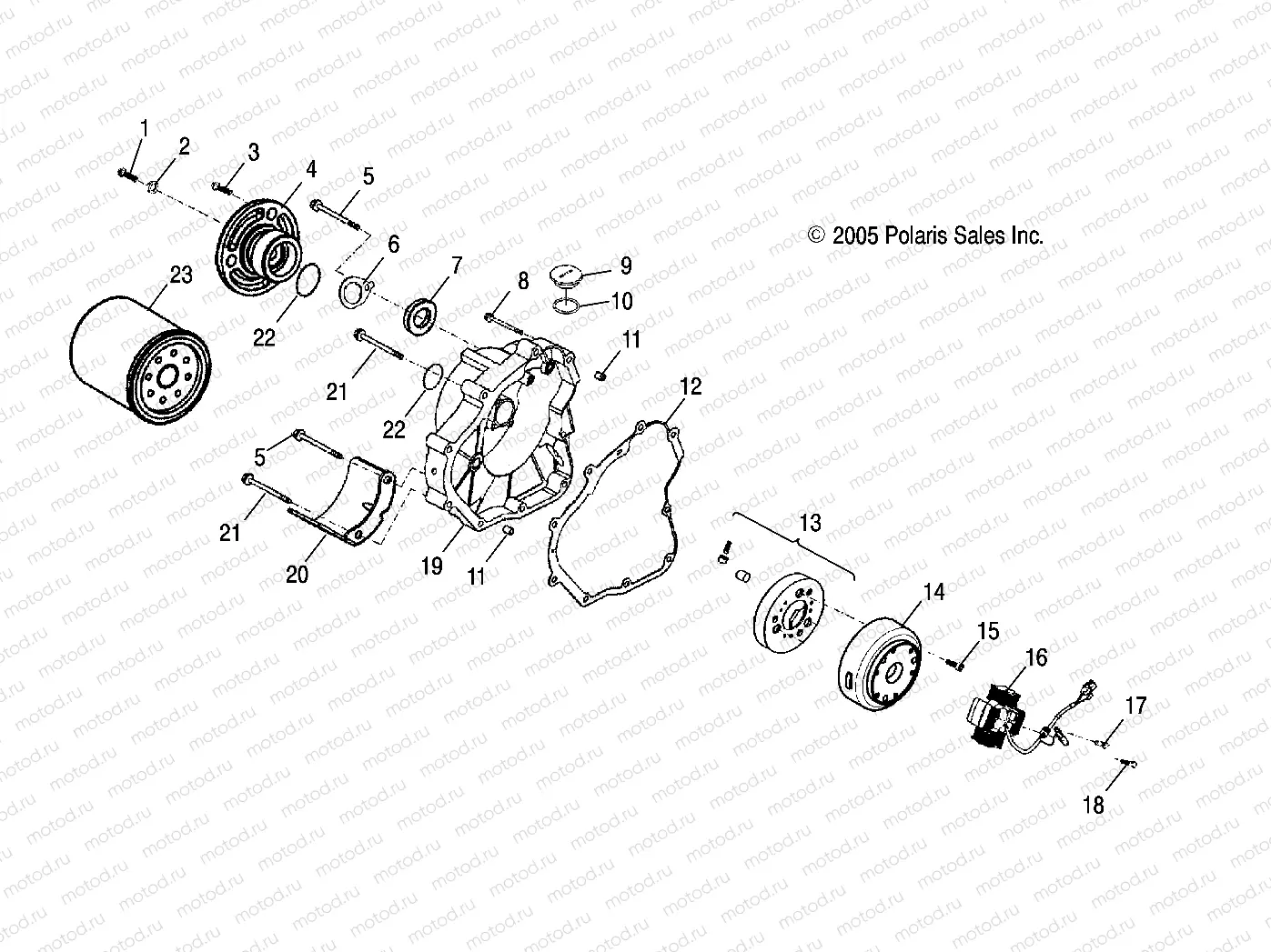 CRANKCASE COVER | CRANKCASE COVER, RH - A06SB20AA/AB (4999202799920279A08)