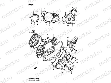 CRANKCASE COVER (LT-R450ZL1 E19)