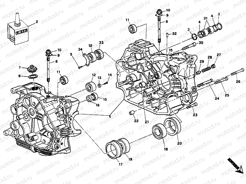 CRANKCASE » ENGINE CASE