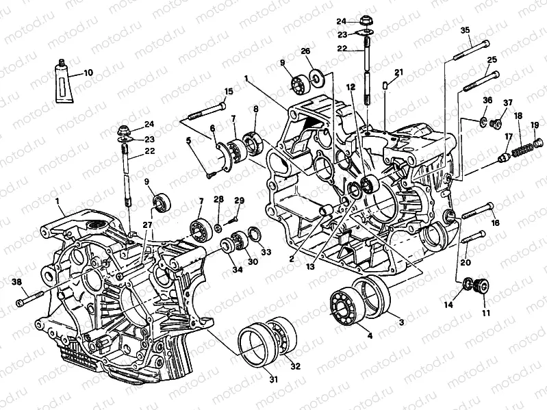 CRANKCASE » ENGINE CASE