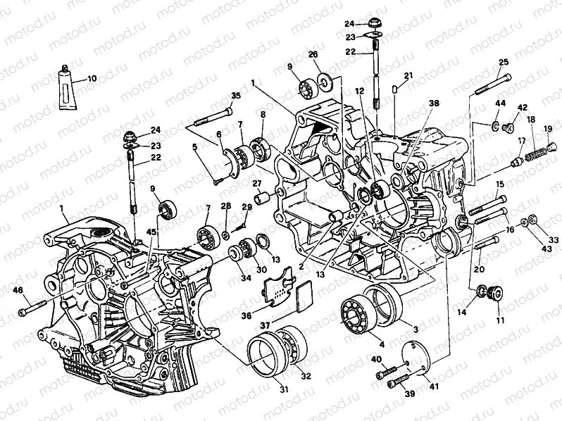 CRANKCASE » ENGINE CASE