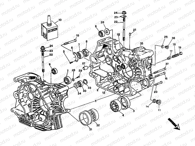 CRANKCASE » ENGINE CASE