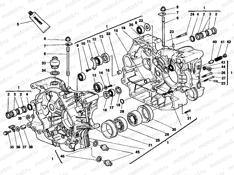 CRANKCASE » ENGINE CASE