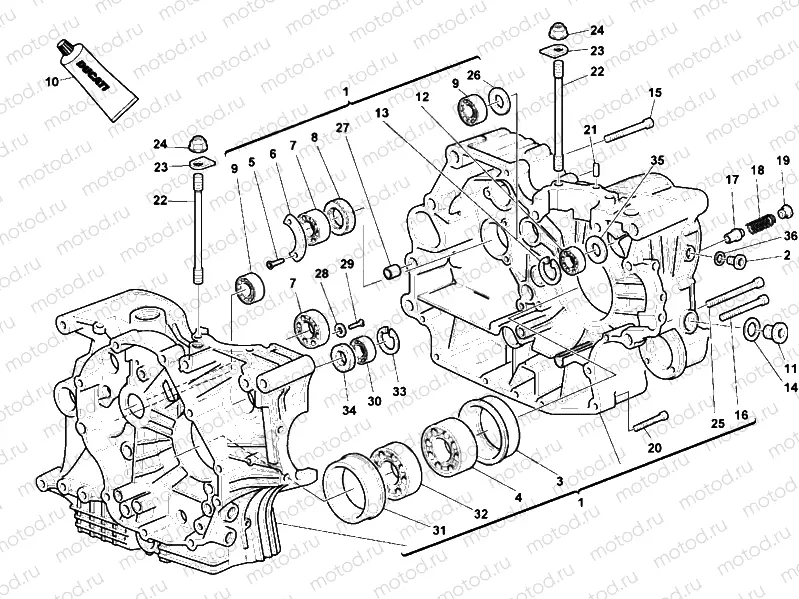 CRANKCASE » ENGINE CASE