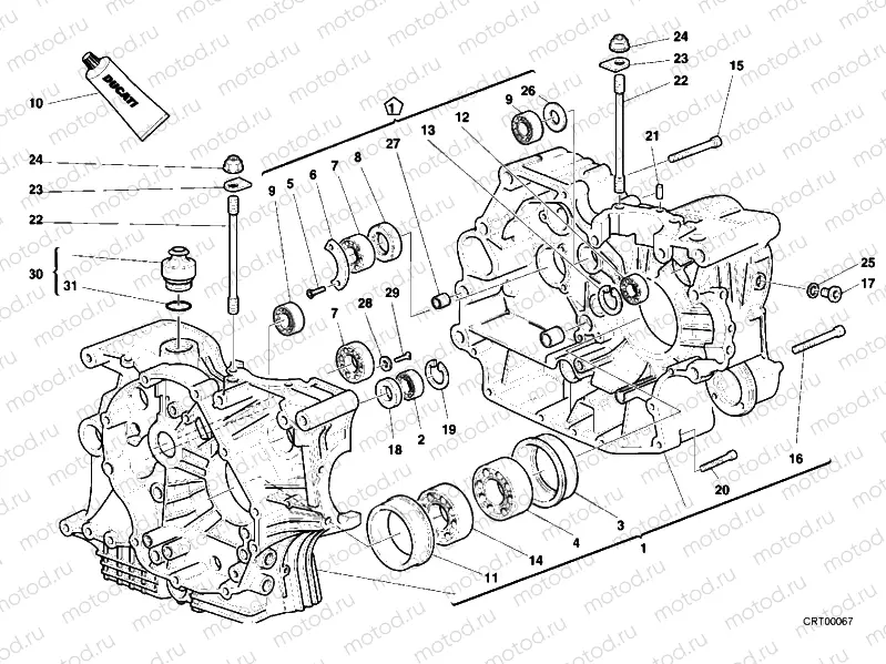 CRANKCASE » ENGINE CASE