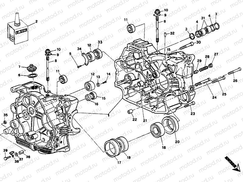 CRANKCASE » ENGINE CASE