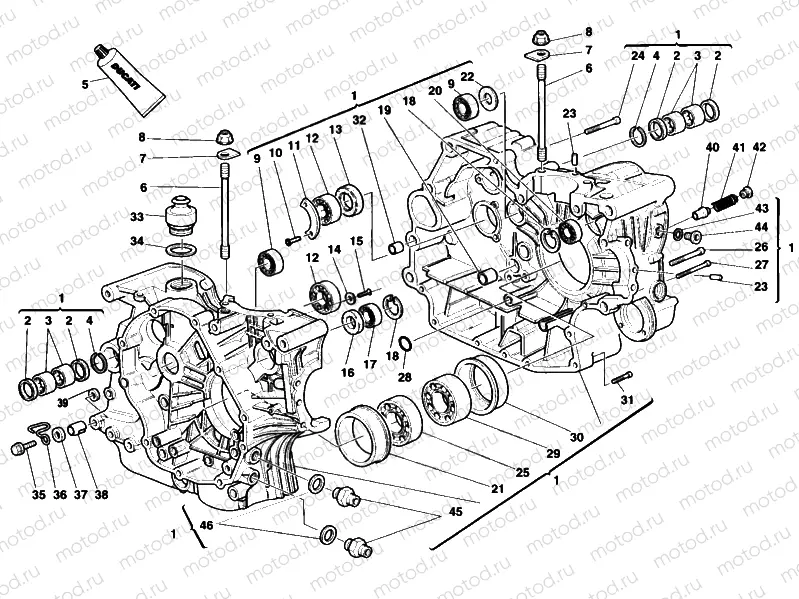 CRANKCASE » ENGINE CASE