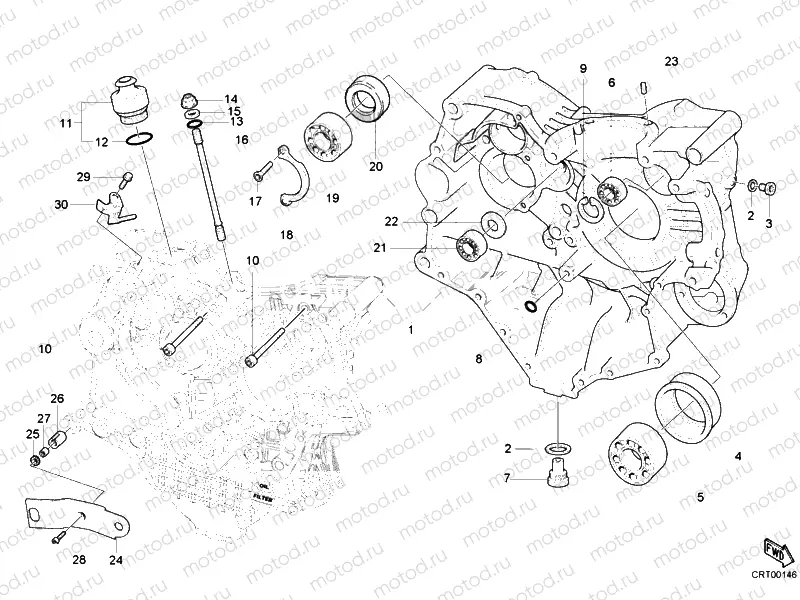 CRANKCASE » ENGINE CASE