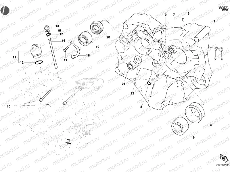 CRANKCASE » ENGINE CASE