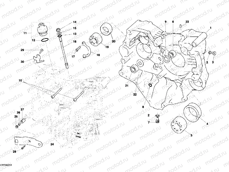 CRANKCASE » ENGINE CASE