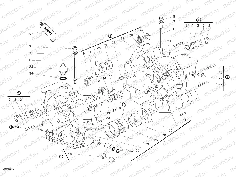 CRANKCASE » ENGINE CASE