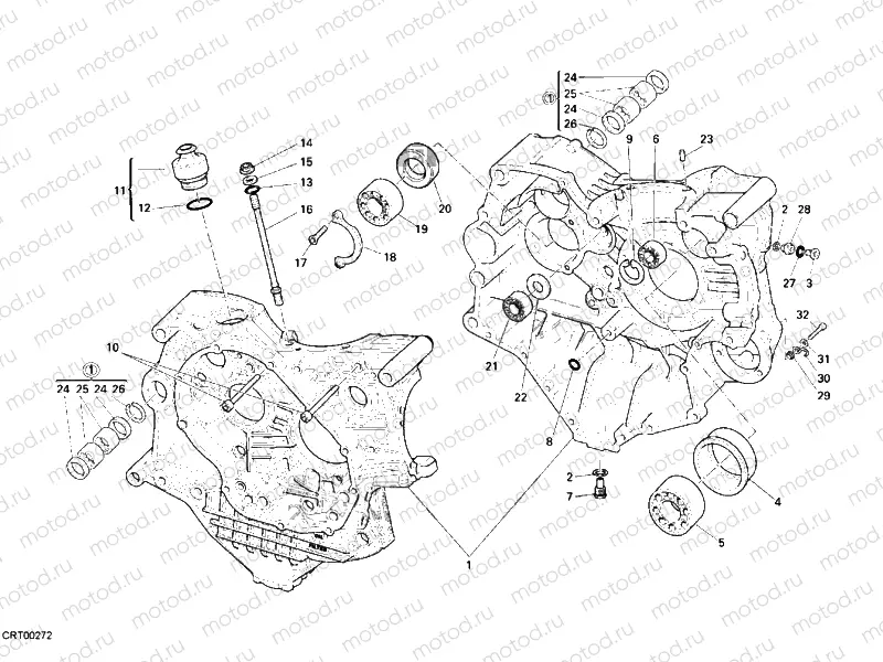 CRANKCASE » ENGINE CASE