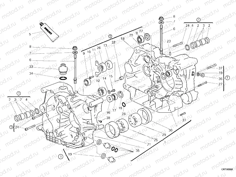 CRANKCASE » ENGINE CASE