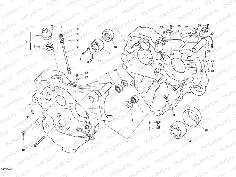CRANKCASE » ENGINE CASE