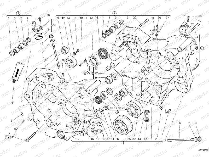 CRANKCASE » ENGINE CASE