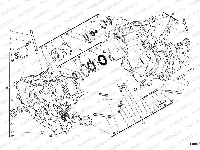 CRANKCASE » ENGINE CASE