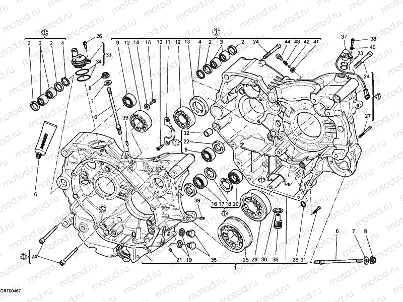 CRANKCASE » ENGINE CASE