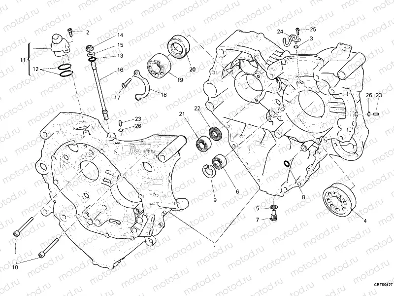 CRANKCASE » ENGINE CASE