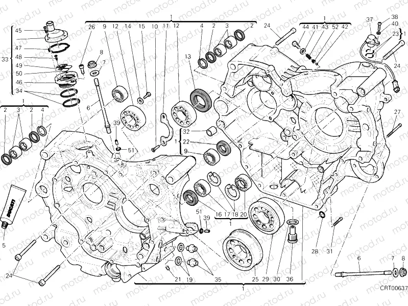 CRANKCASE » ENGINE CASE