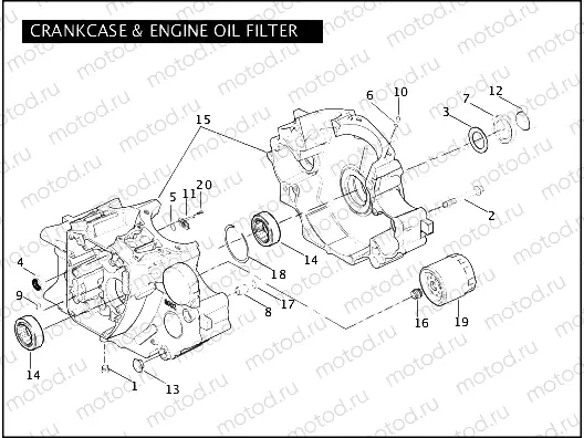 CRANKCASE & ENGINE OIL FILTER