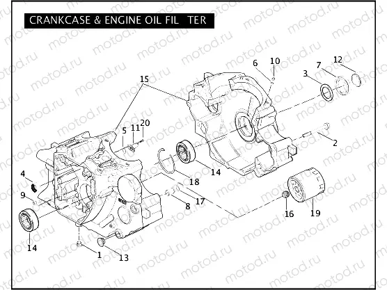CRANKCASE & ENGINE OIL FILTER
