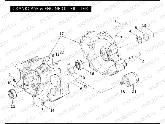 CRANKCASE & ENGINE OIL FILTER