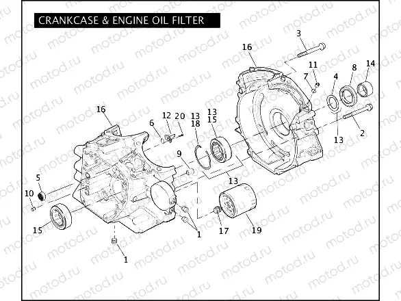 CRANKCASE & ENGINE OIL FILTER