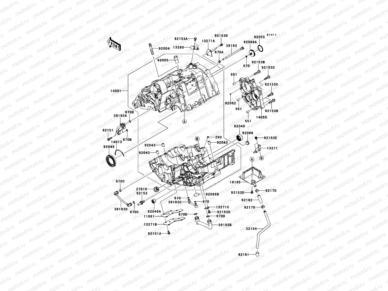 Crankcase(-ER650AE057323)