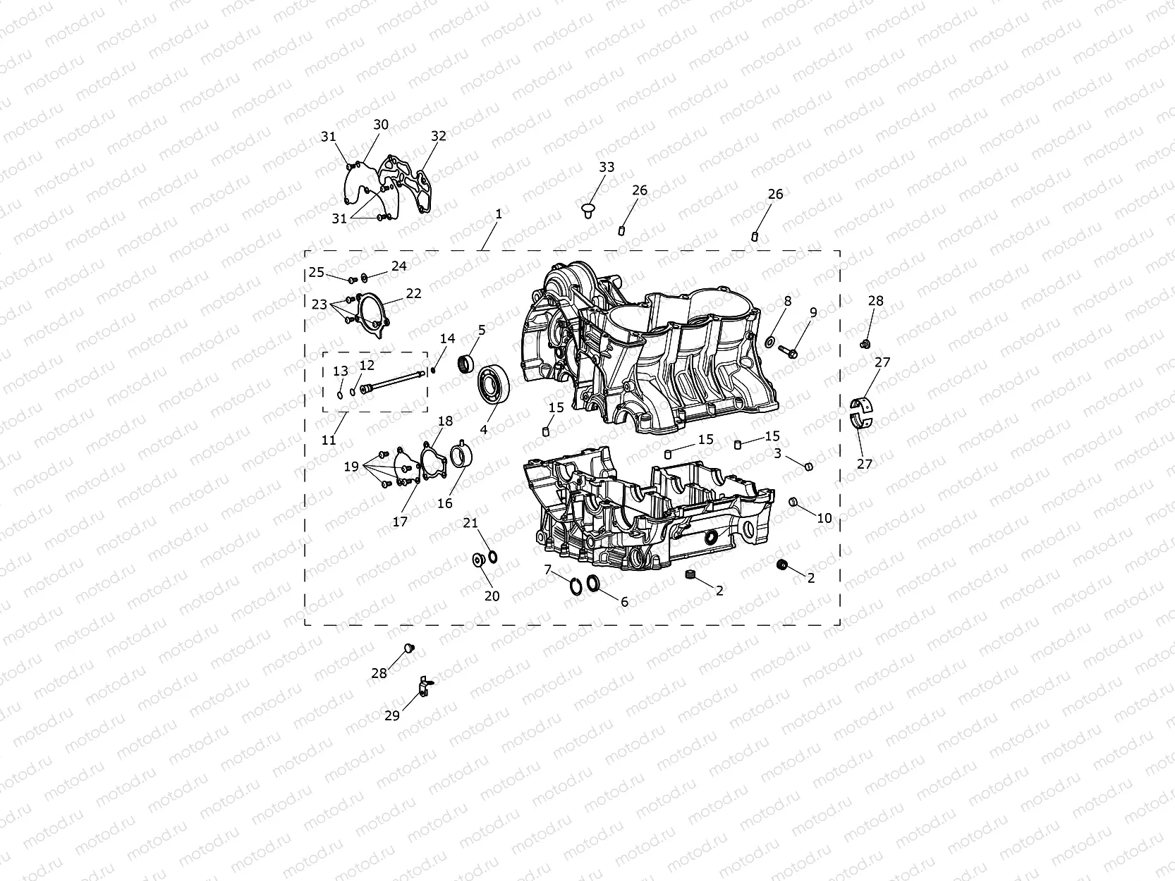 Crankcase & Fittings