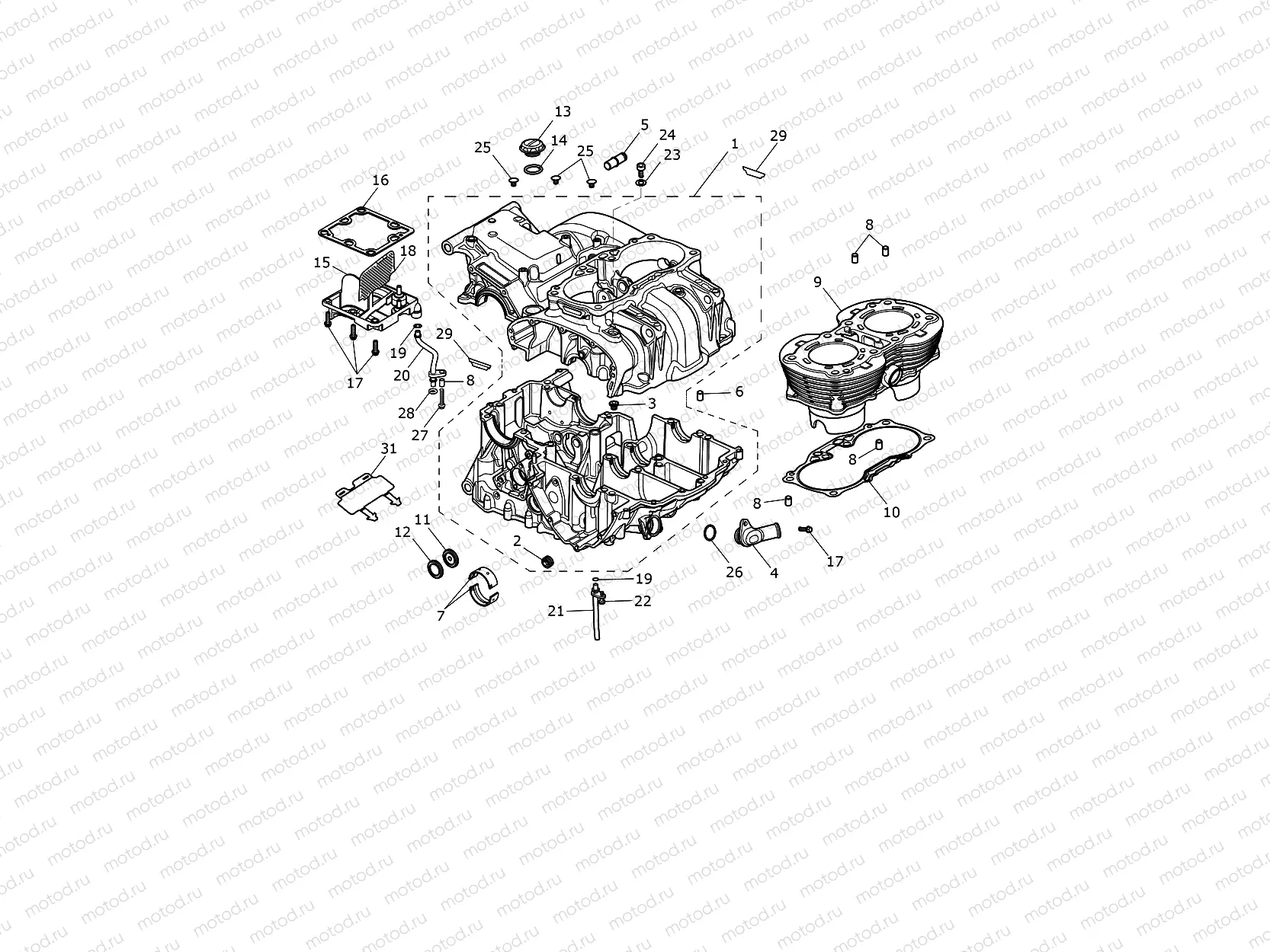 Crankcase & Fittings