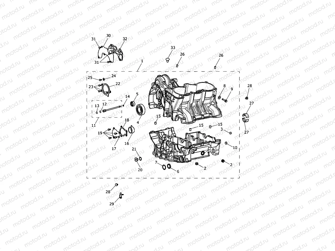 Crankcase & Fittings
