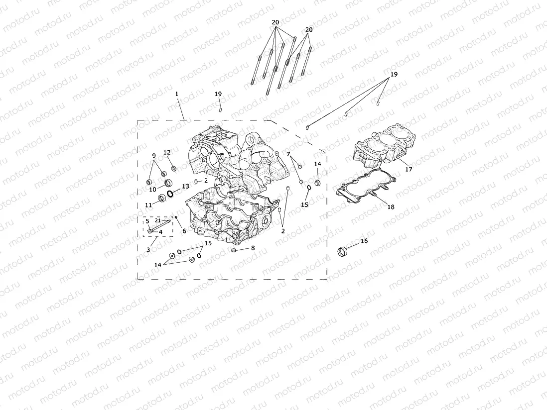 Crankcase & Fittings