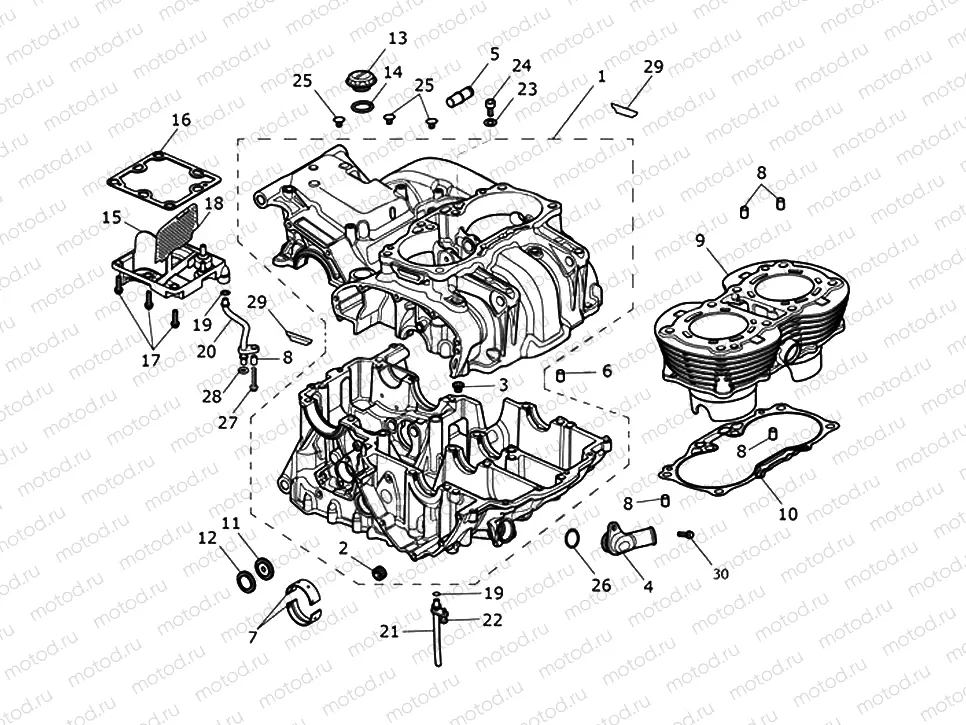 Crankcase & Fittings
