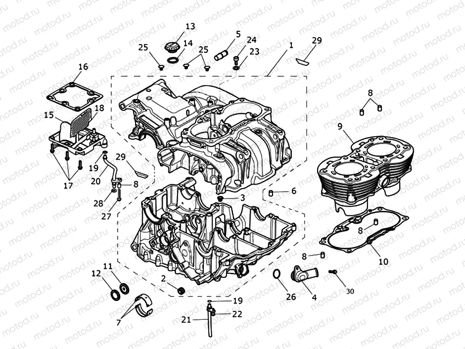 Crankcase & Fittings