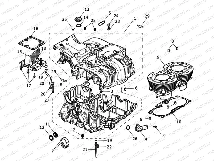 Crankcase & Fittings