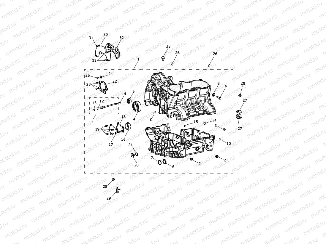 Crankcase & Fittings