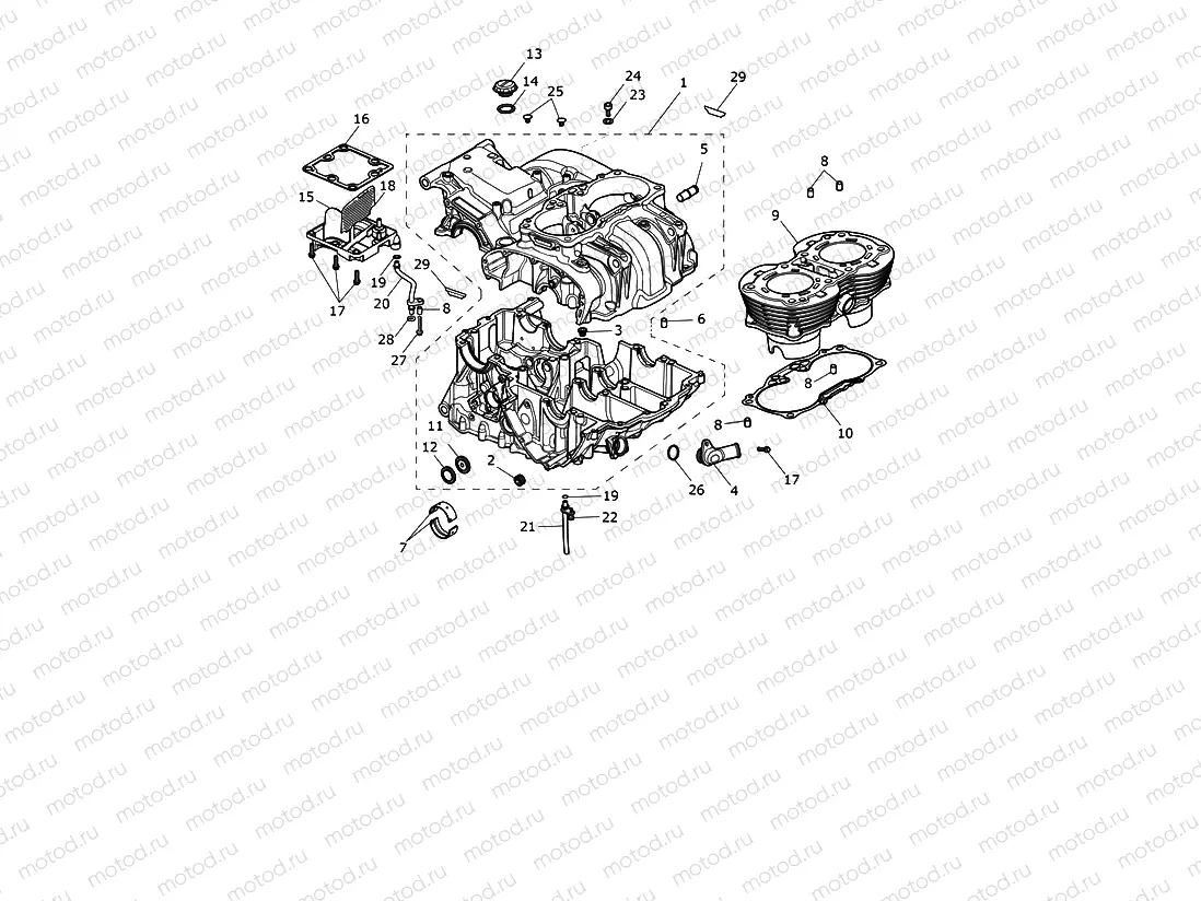 Crankcase & Fittings
