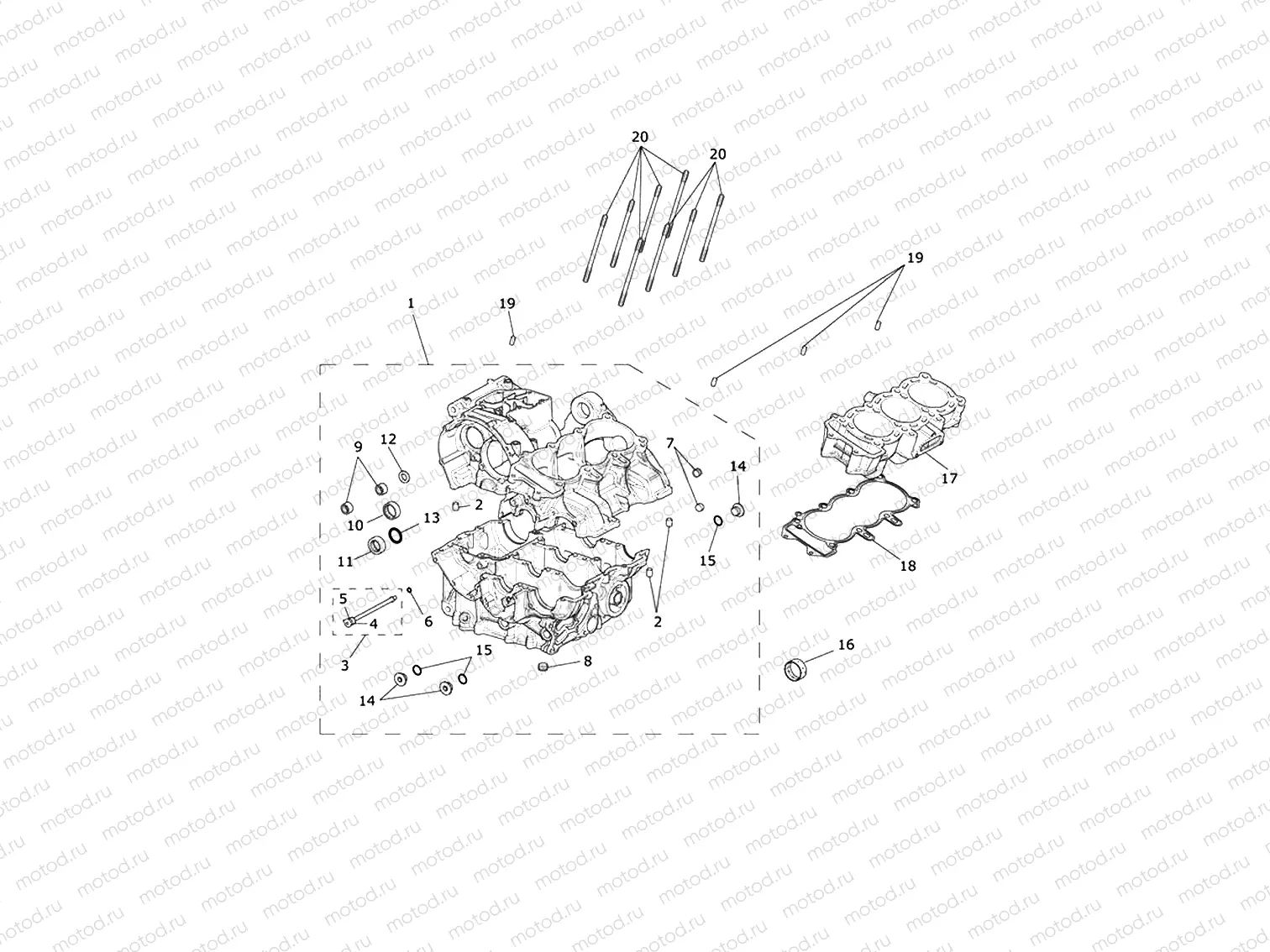 Crankcase & Fittings