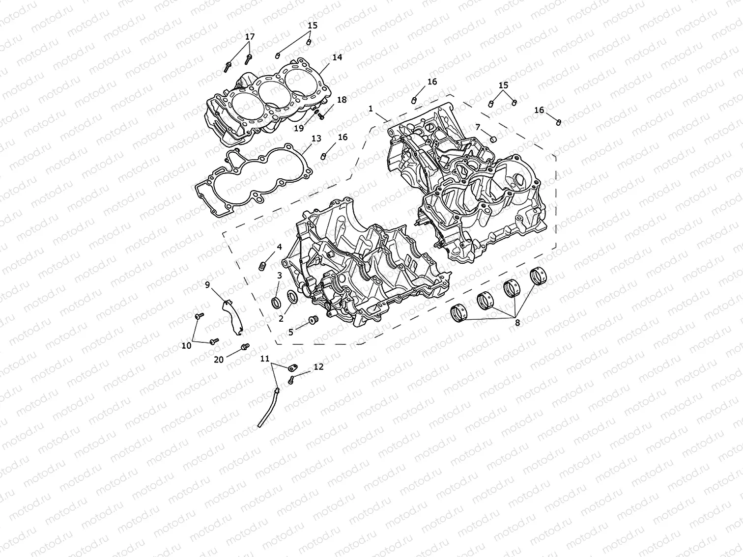 Crankcase & fittings