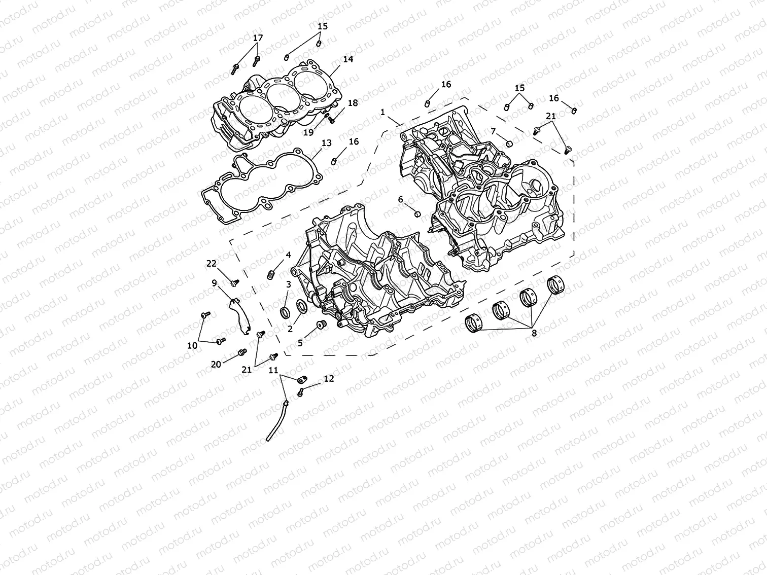 Crankcase & fittings