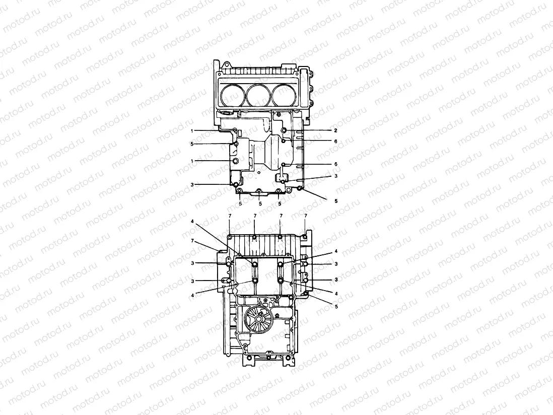 Crankcase Fixings Grey Engines 11853 »